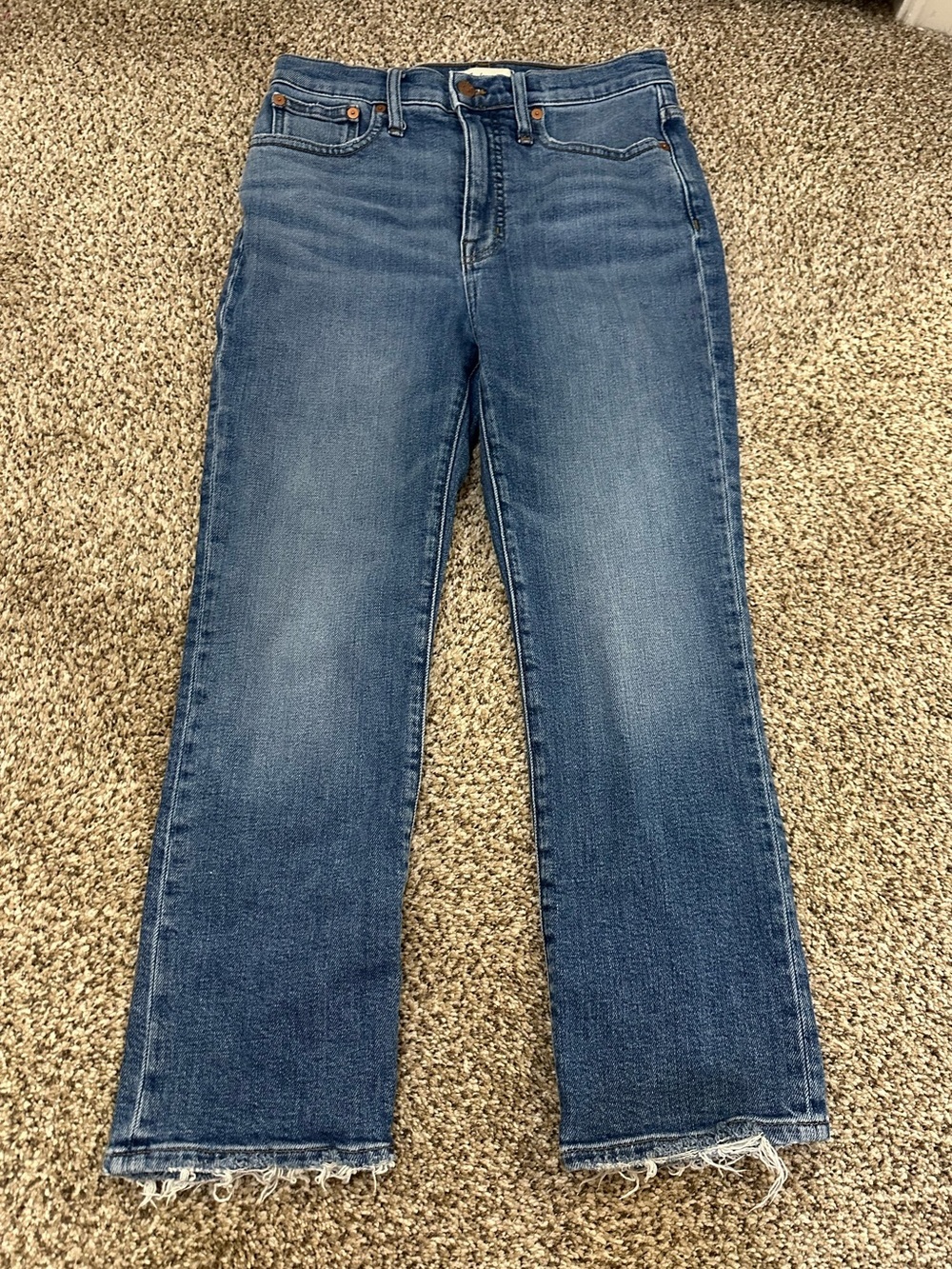 Madewell Slim Demi Boot Jean in Medium Wash